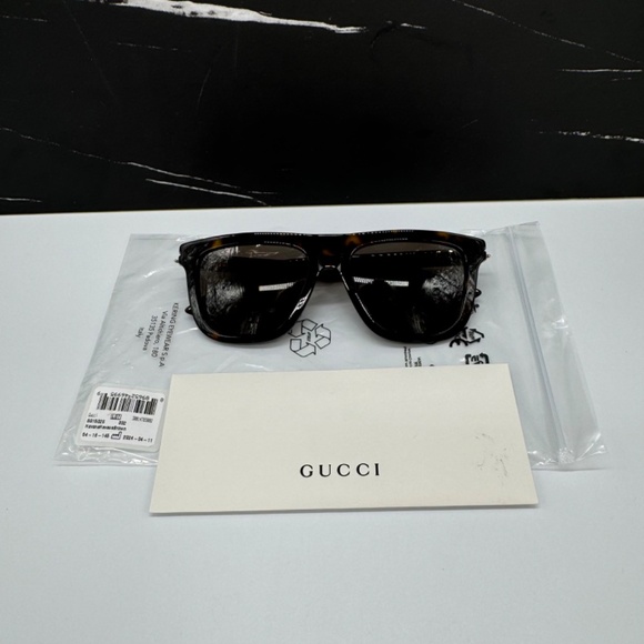 NEW GG1502S 002 GUCCI SQUARE HAVANA BROWN UNISEX SUNGLASSES GUCCI - Picture 12 of 13
